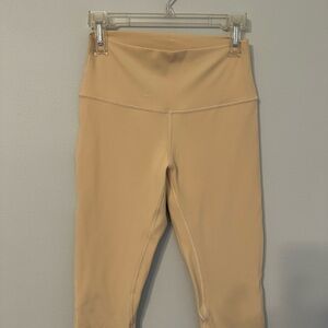 Lululemon High-Waisted Tan Leggings